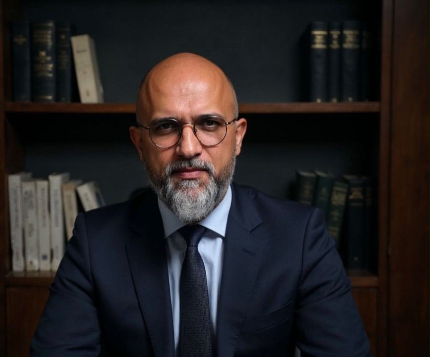 Dr. Leandro Cássio Mantovani de Freitas em seu escritório